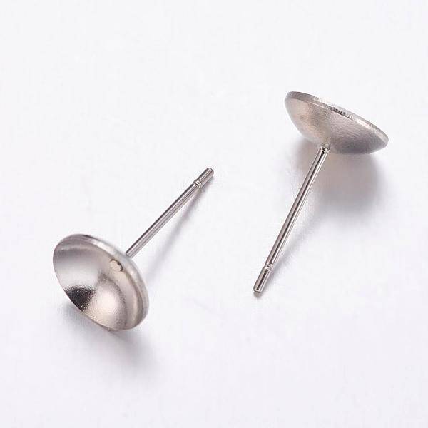 Tarnish Resistant 304 Stainless Steel Stud Earrings Findings