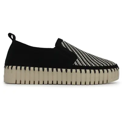 Ilse Jacobsen Tulip 3876 Textile Synthetic Women's Slip On Shoes - Black - Size:US 10 Women