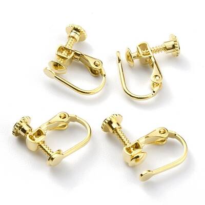 Brass Clip-on Earring Findings