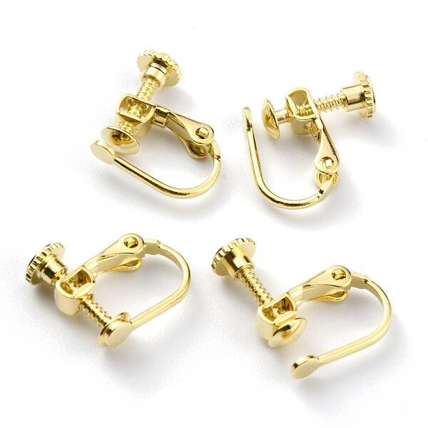 Brass Clip-on Earring Findings