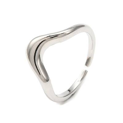 Brass Open Cuff Ring for Woman
