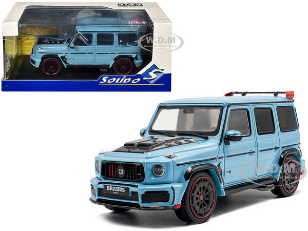2021 Brabus Rocket 900 China Blue with Black Hood 1/43 Diecast Model Car by Solido