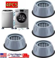 4PCS Anti-Vibration Washing Machine Support Anti-Slip Rubber Feet Base Pads Mat US