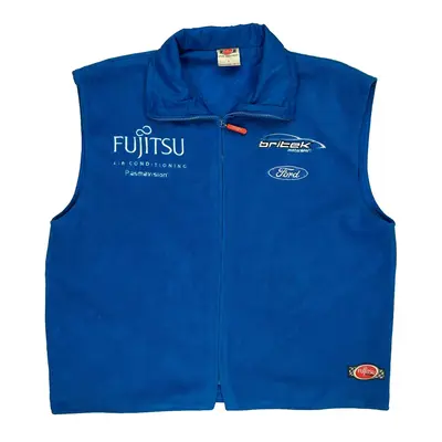 Ford Fujitsu Graphic Gilet - Large Blue Polyester | Size: large