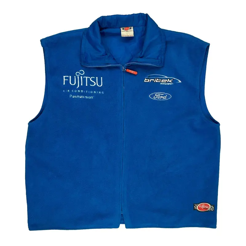 Ford Fujitsu Graphic Gilet - Large Blue Polyester | Size: large