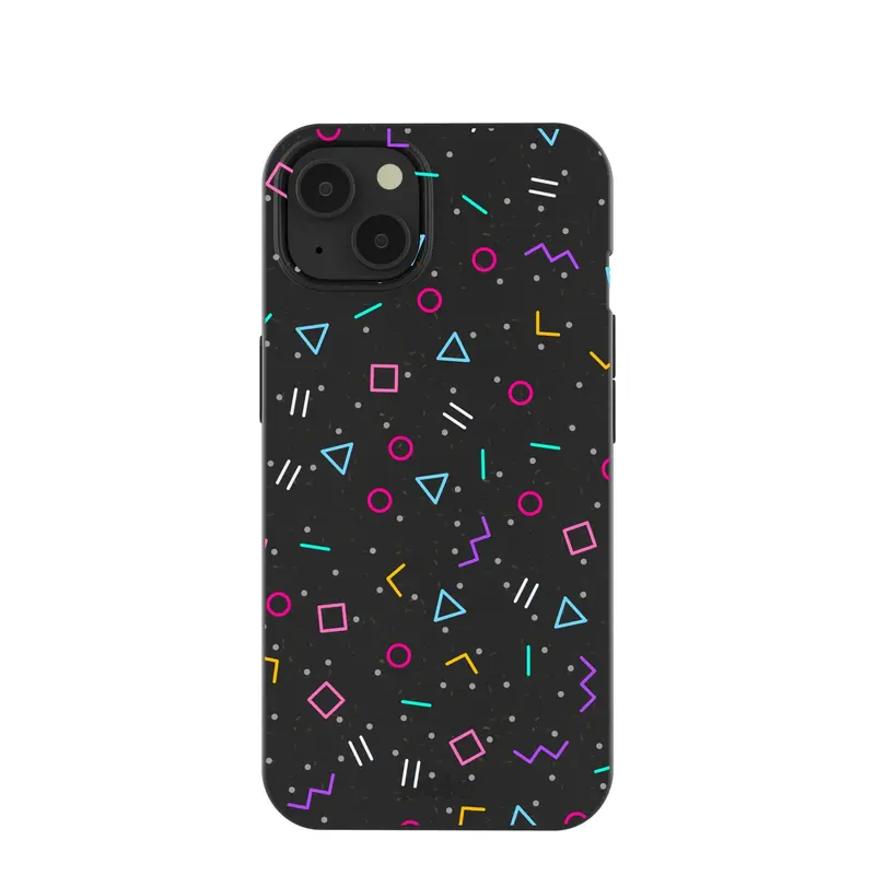Black Neon Nostalgia iPhone 13 Case