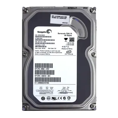 9CY131-020 Seagate BarraCuda 7200.10 Series 80GB 7200RPM SATA 3Gb/s 8MB Cache (CE) 3.5-Inch Hard Drive
