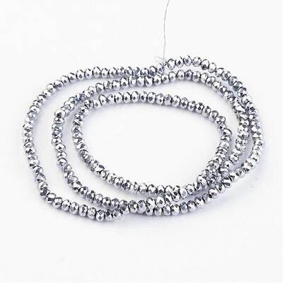 Electroplate Glass Bead Strands