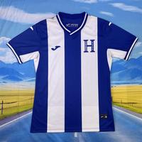 Honduras blue and white striped soccer jersey