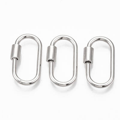 Brass Screw Carabiner Lock Charms