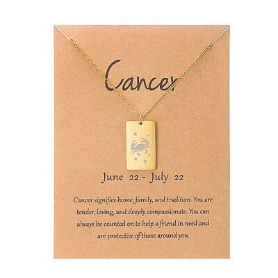 Twelve Constellations Pendants Necklaces