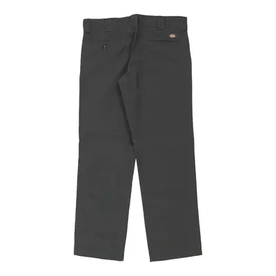 Dickies Trousers - 36W 30L Grey Cotton Blend