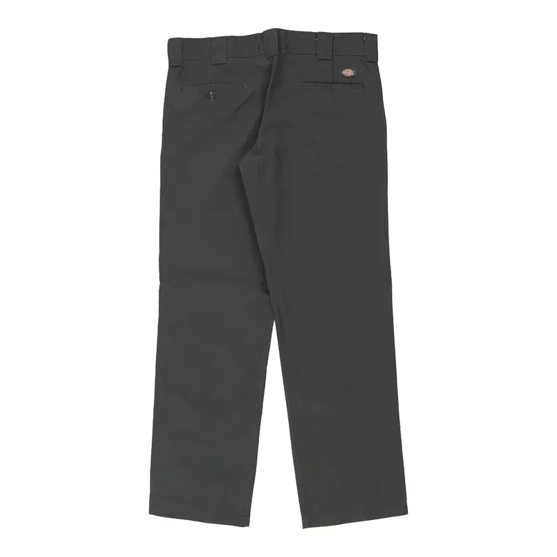 Dickies Trousers - 36W 30L Grey Cotton Blend
