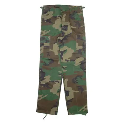MFH INT COMP Camo Cargo Mens Trousers Green Regular Straight W30 L30
