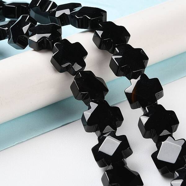 Natural Black Onyx Beads Strands