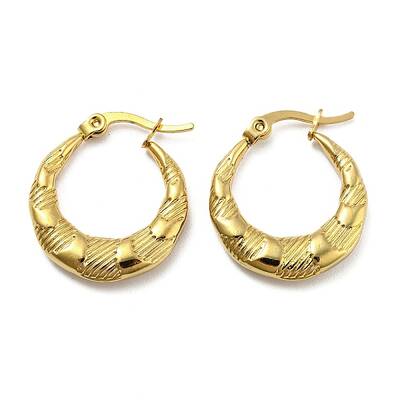 PVD Vacuum Plating 304 Stainless Steel Hoop Earrings for Women