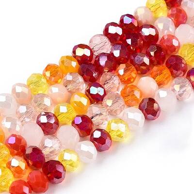 Electroplate Glass Beads Strands