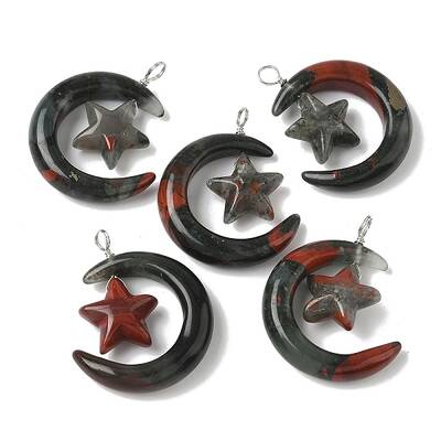 Natural Afican Bloodstone Pendants