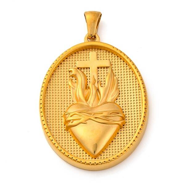 Religion Golden Tone 304 Stainless Steel Pendants