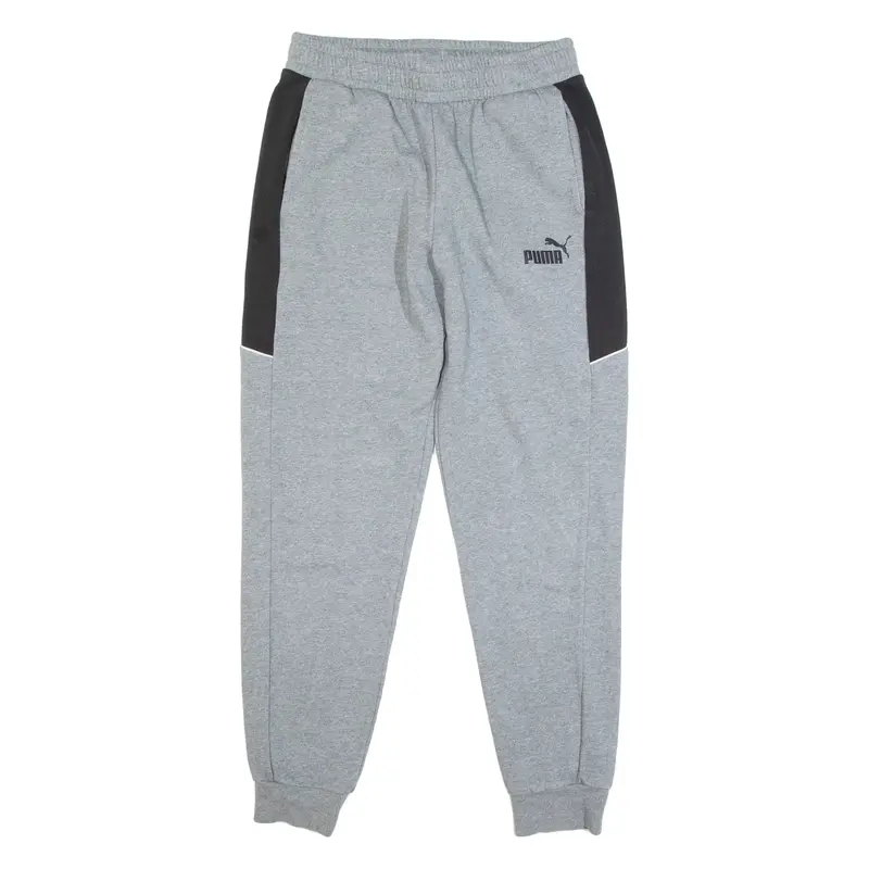 PUMA Mens Joggers Grey Tapered M W28 L28
