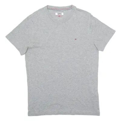 TOMMY JEANS Mens T-Shirt Grey S