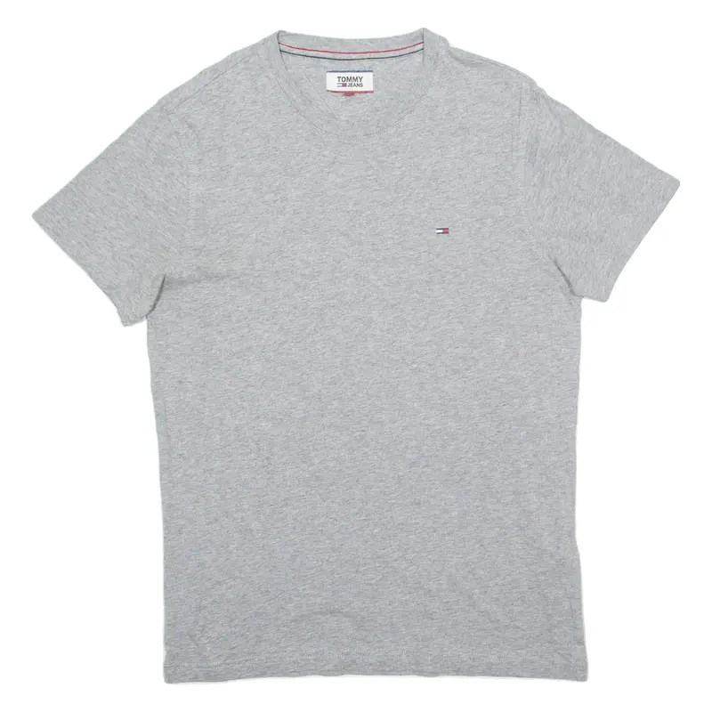 TOMMY JEANS Mens T-Shirt Grey S