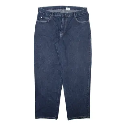 TRACK Mens Jeans Blue Regular Straight W37 L30