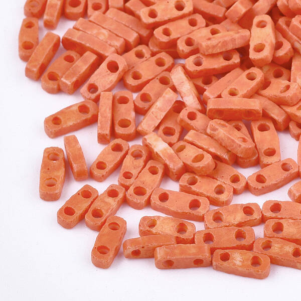 2-Hole Baking Paint Glass Seed Beads