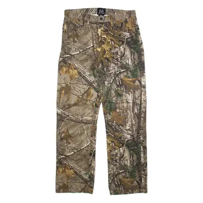 REALTREE Mens Trousers Brown Regular Straight W32 L32