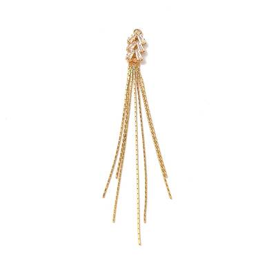 Brass Micro Pave Clear Cubic Zirconia Big Pendants