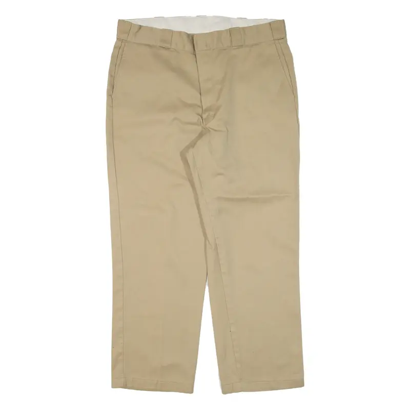 DICKIES Workwear Mens Trousers Beige Regular Straight W36 L27