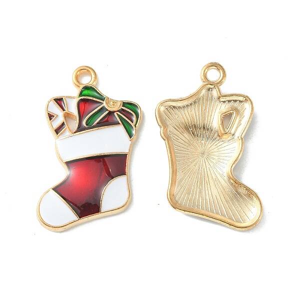 Christmas Alloy Enamel Pendants