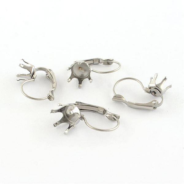 304 Stainless Steel Leverback Earring Findings