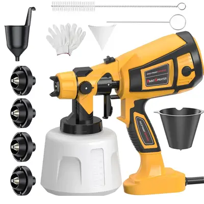 Paint Sprayer 1000W High Power Electric Spray Paint 1400ml High Paint Sprayer for Capacity Container Easy to Clean for Furnit...