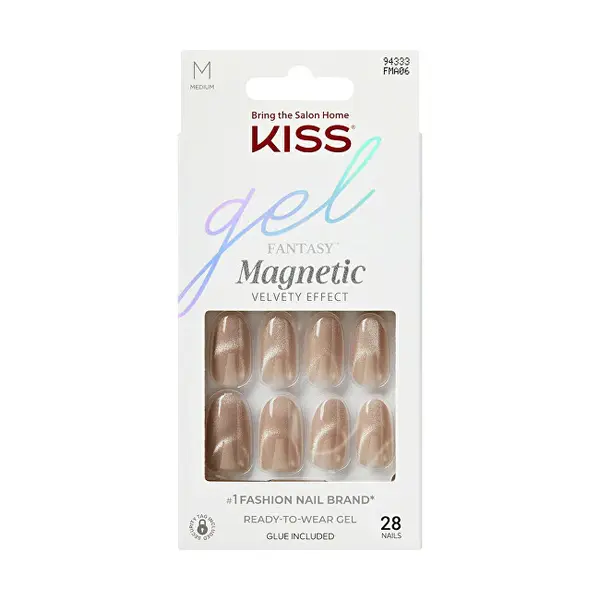 Kiss Gel Fantasy Magnetic Gel Nails (Drama) 28 pcs