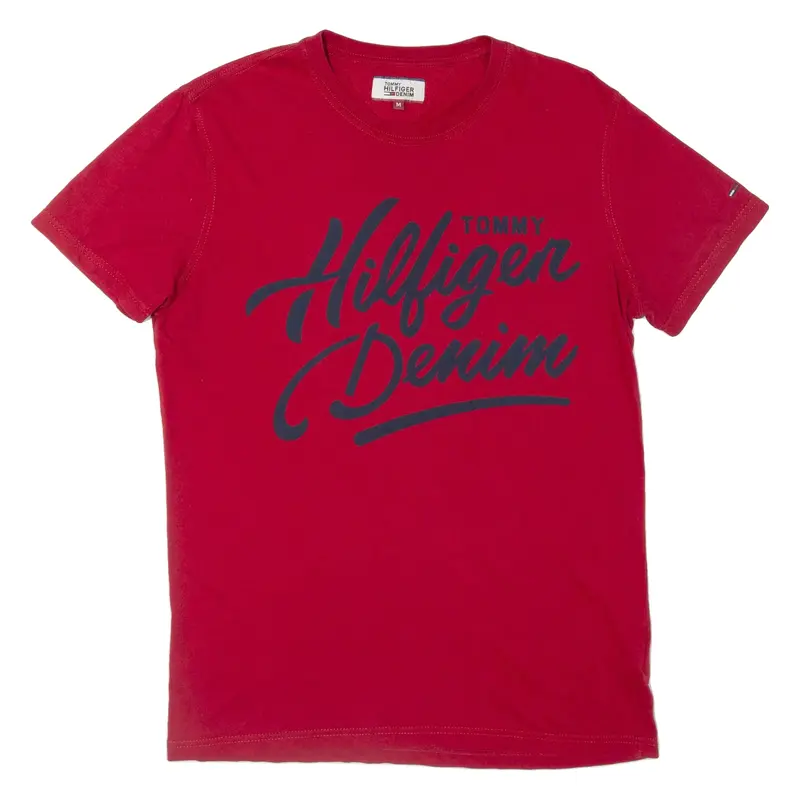TOMMY HILFIGER Mens T-Shirt Red M