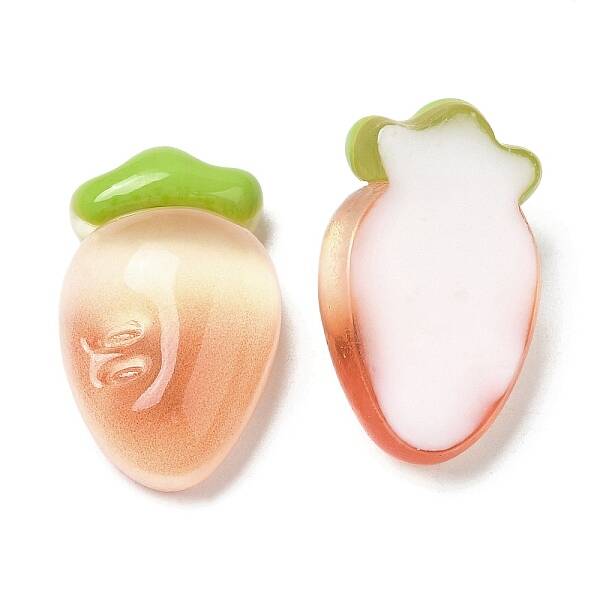 Translucent Resin Fruit Cabochons