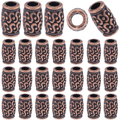100Pcs Tibetan Style Zinc Alloy Beads