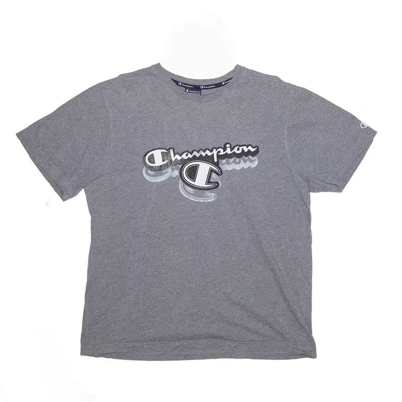 CHAMPION Sports Grey Short Sleeve T-Shirt Mens M
