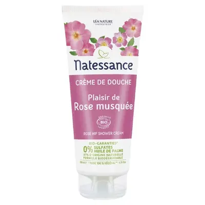 Natessance - Shower Cream - Organic Rosehip Pleasure 200ml
