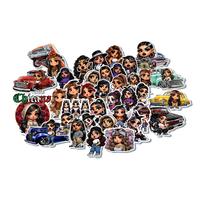 Lil Chola Sticker Set | 37-Piece Chicano Culture Stickers | 4mm Durable All-Weather Vinyl for Cars, Laptops & More Decor Deco...
