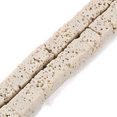 Synthetic Lava Rock Dyed Beads Strands
