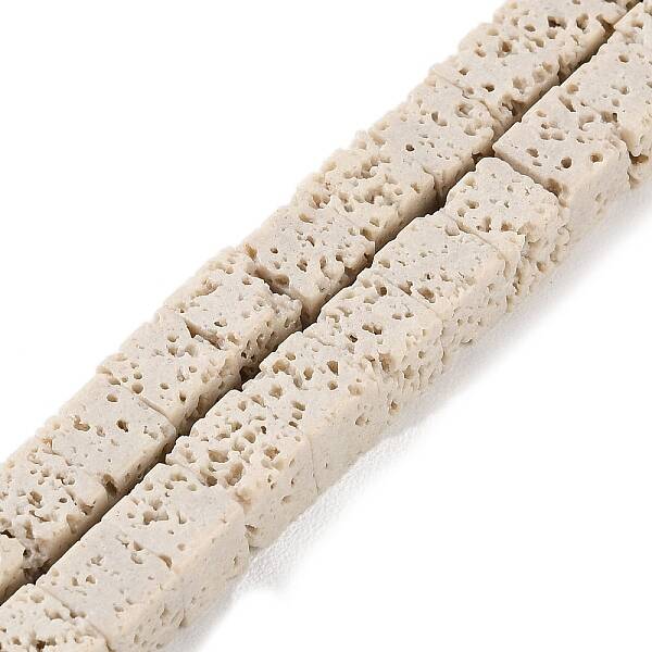 Synthetic Lava Rock Dyed Beads Strands