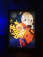 Naruto Uchiha Obito LED Painting Night Light Large Size 12.6\
