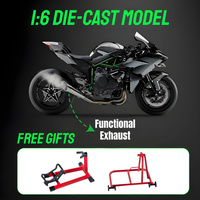 Kawasaki H2R Alloy Motorcycle Model 1 Box 1:6 - Dynamic Alloy Motorcycle Model Gift for Lovers, Friends, and Family