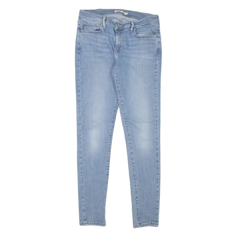 LEVI'S 710 Womens Jeans Blue Slim Skinny Denim Stone Wash W29 L30