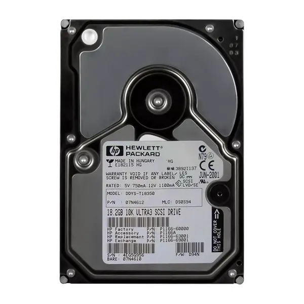P1166-69001 HP 18.2GB Ultra-160 SCSI 10000 3.5-inch Hard Drive