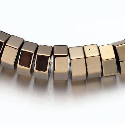 Electroplate Non-magnetic Synthetic Hematite Bead Strands