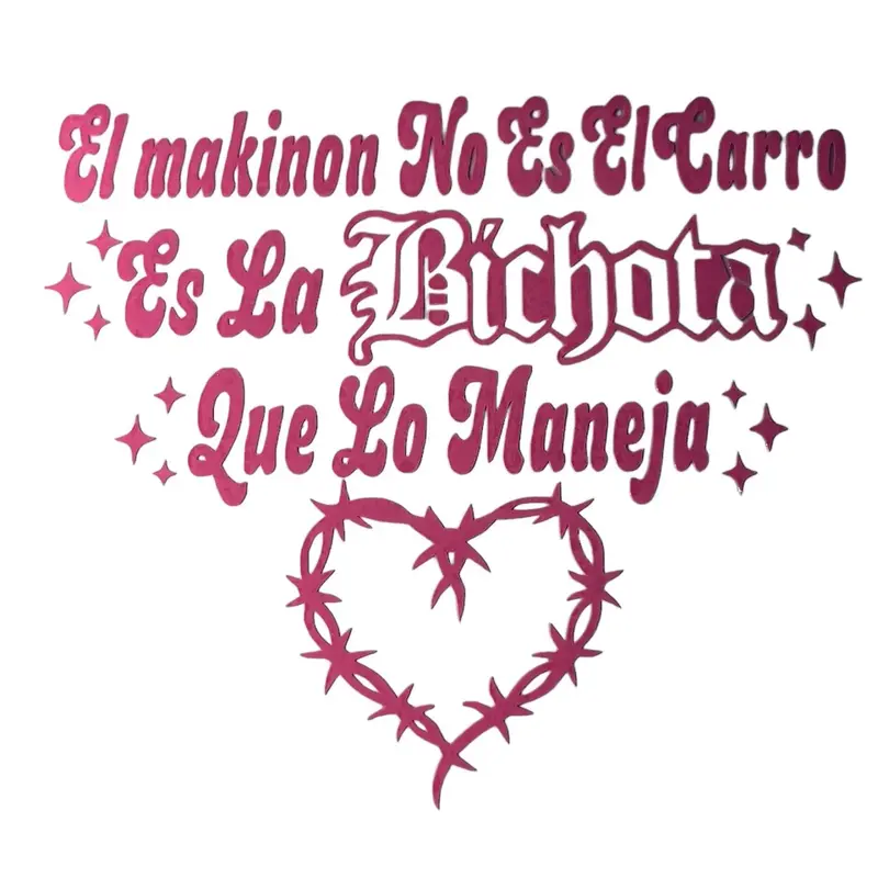 El Makinon Bichota Car Stickers - High Quality Material for Long-Lasting Durability