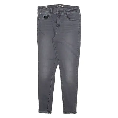 LEVI'S 721 Big E Womens Jeans Grey Slim Skinny Stone Wash W31 L30
